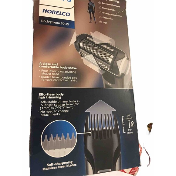 Philips Norelco Bodygroom 7000 Showerproof Body Trimmer&Shaver NEW Open Box - Picture 4 of 4
